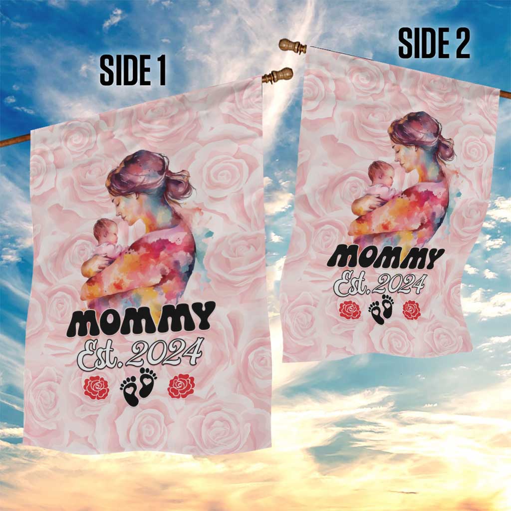 Happy Mother Day Garden Flag Mommy Est 2024 LT01