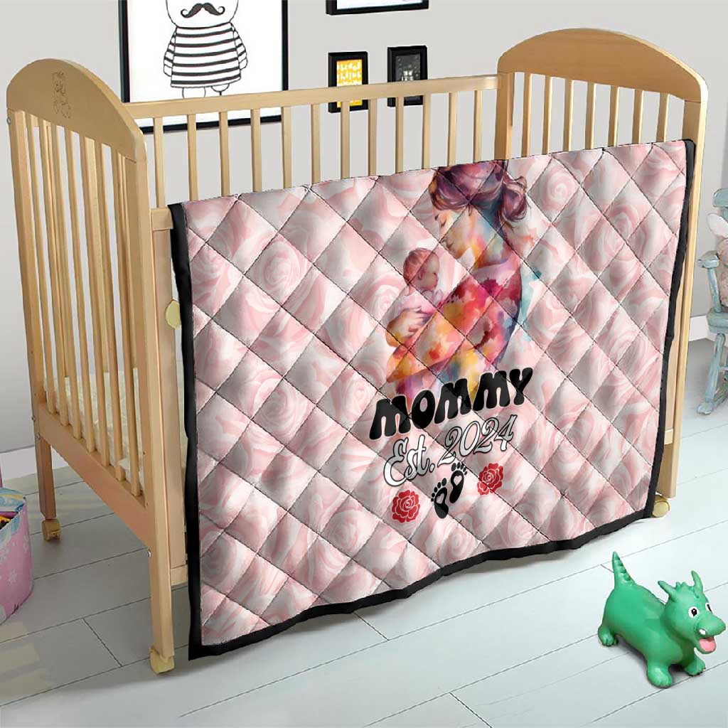Happy Mother Day Quilt Mommy Est 2024 LT01