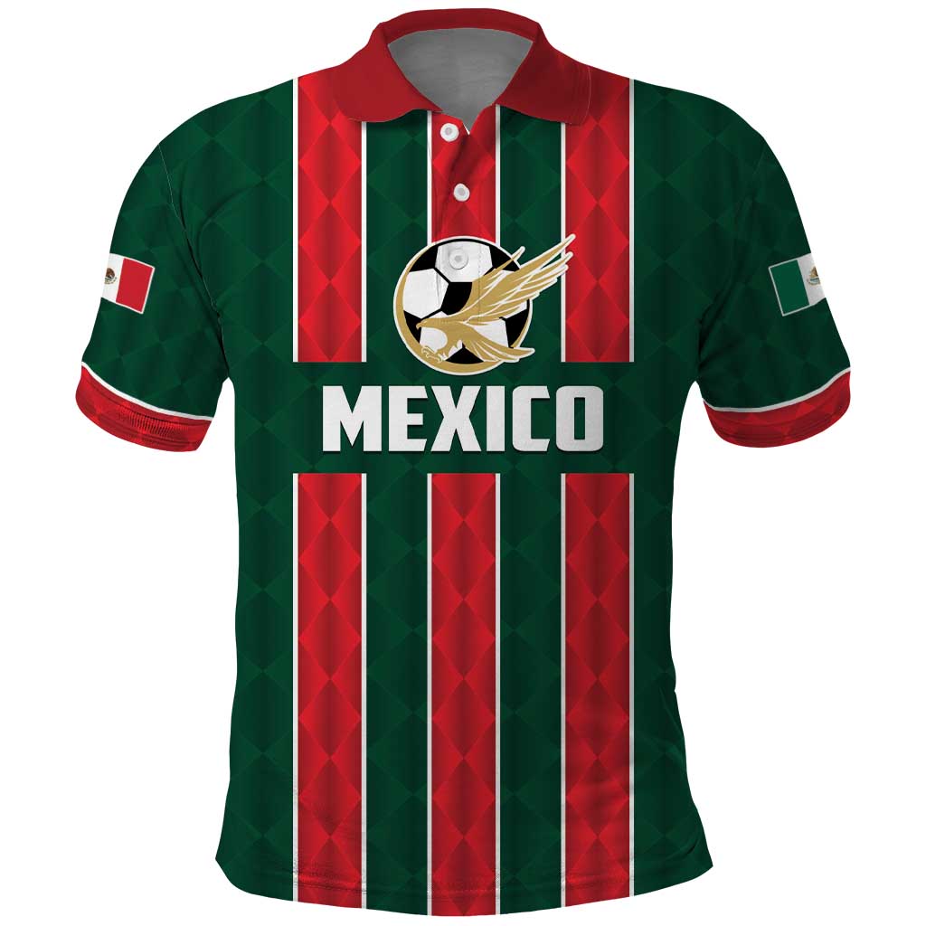 Custom Mexico Football Polo Shirt Siempre Con El Tri LT01