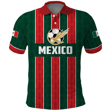 Custom Mexico Football Polo Shirt Siempre Con El Tri LT01
