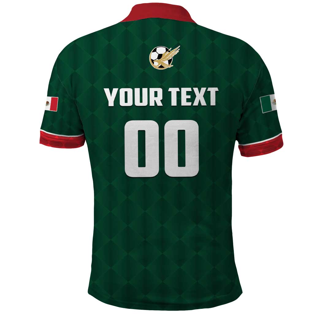 Custom Mexico Football Polo Shirt Siempre Con El Tri LT01