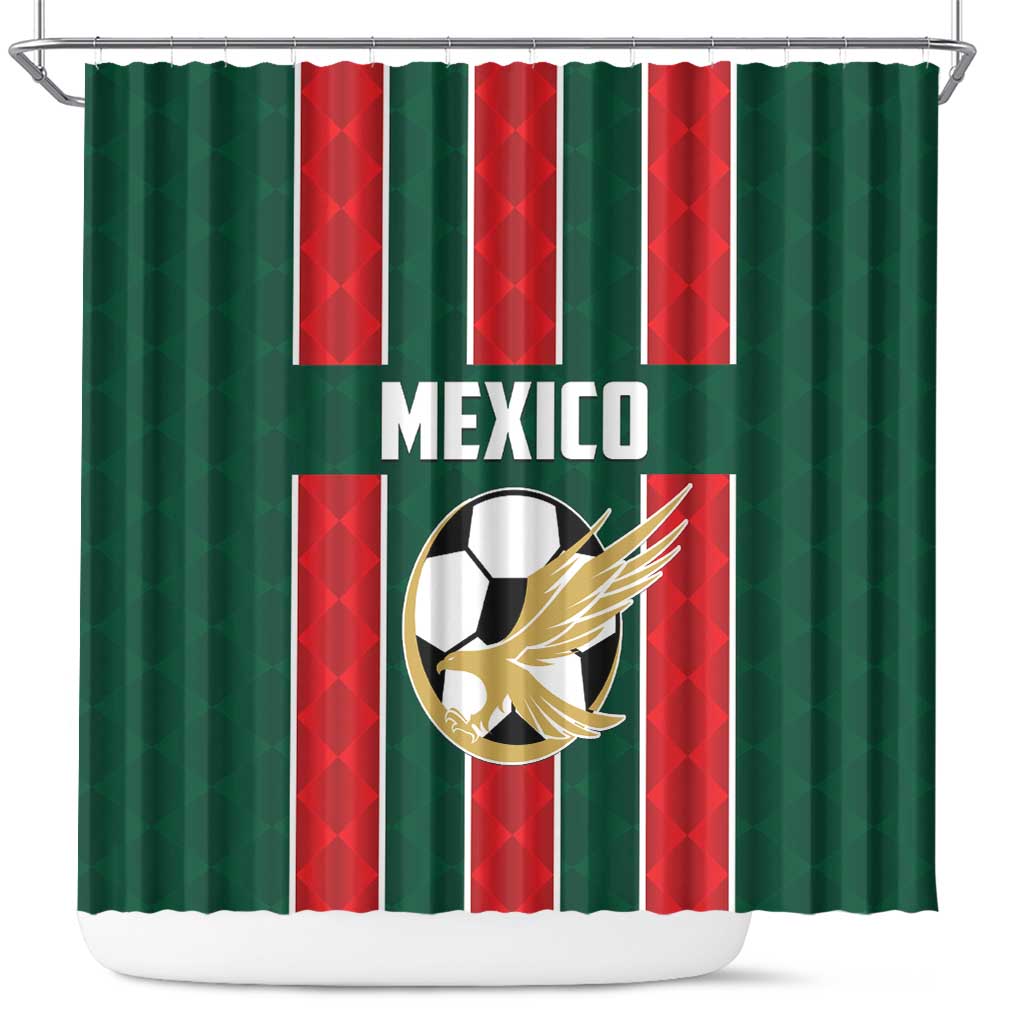 Mexico Football Shower Curtain Siempre Con El Tri LT01