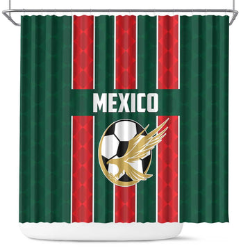 Mexico Football Shower Curtain Siempre Con El Tri LT01