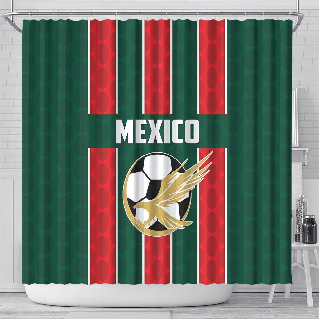 Mexico Football Shower Curtain Siempre Con El Tri LT01