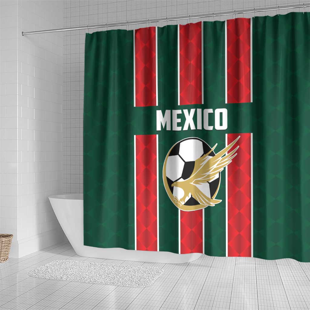 Mexico Football Shower Curtain Siempre Con El Tri LT01