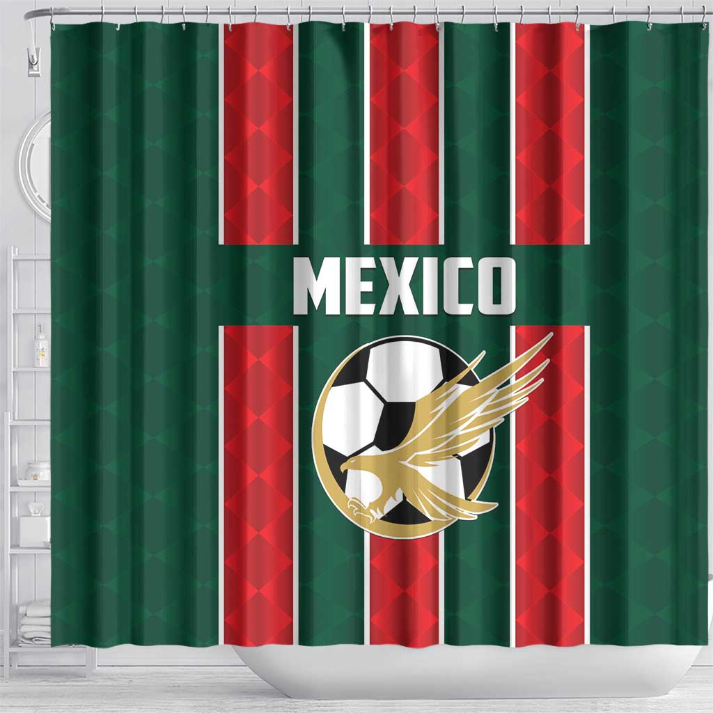 Mexico Football Shower Curtain Siempre Con El Tri LT01