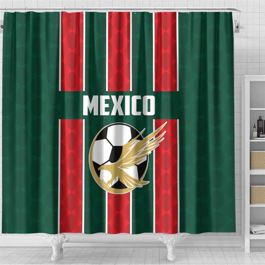 Mexico Football Shower Curtain Siempre Con El Tri LT01