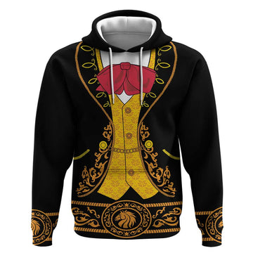 Mexican Mariachi Charro Suit Stylized Hoodie Cinco de Mayo Fiesta LT01