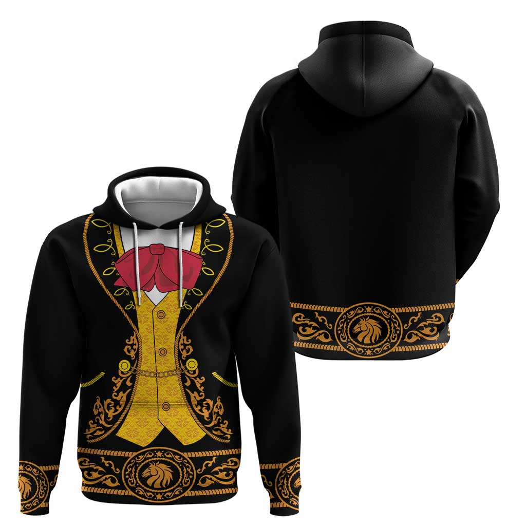Mexican Mariachi Charro Suit Stylized Hoodie Cinco de Mayo Fiesta LT01