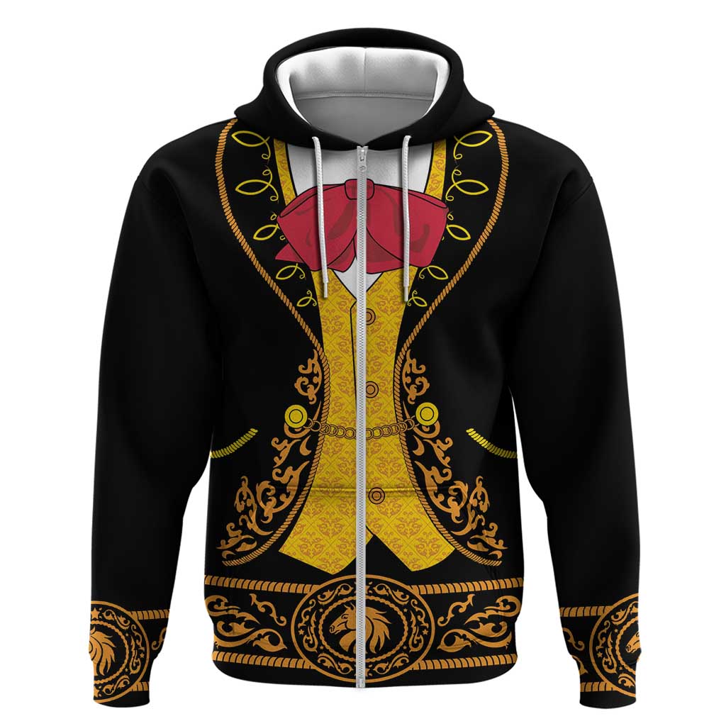 Mexican Mariachi Charro Suit Stylized Hoodie Cinco de Mayo Fiesta LT01