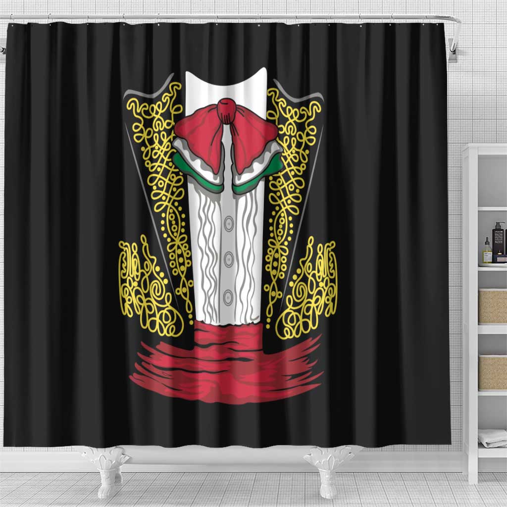 Mexican Charro Suit Stylized Shower Curtain Cinco de Mayo Costume LT01