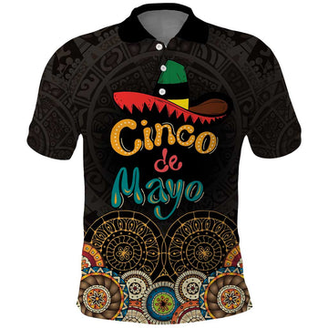 Personalized Mexico Cinco de Mayo Fiesta Polo Shirt Traditional Sombrero Hat LT01