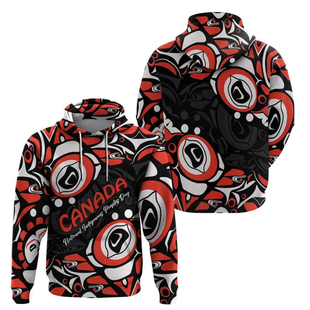 Canada National Indigenous Peoples Day 2024 Hoodie Haida Pattern LT01