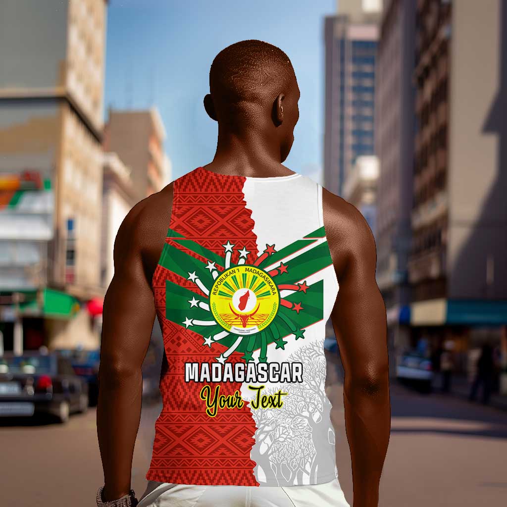 Personalized Madagascar Independence Day Men Tank Top - 26 June, Baobab Mix African Pattern LT01