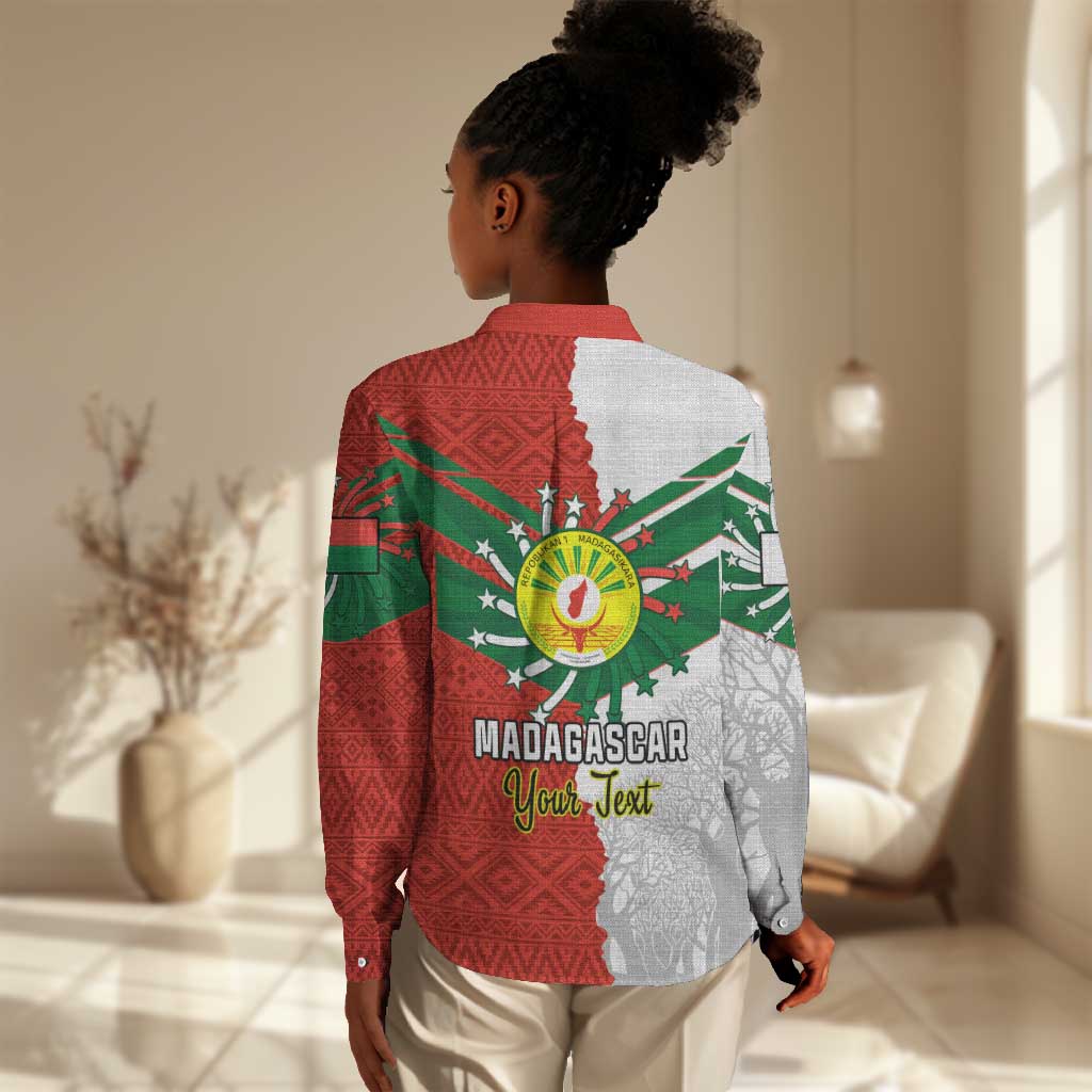 Personalized Madagascar Independence Day Women Casual Shirt - 26 June, Baobab Mix African Pattern LT01