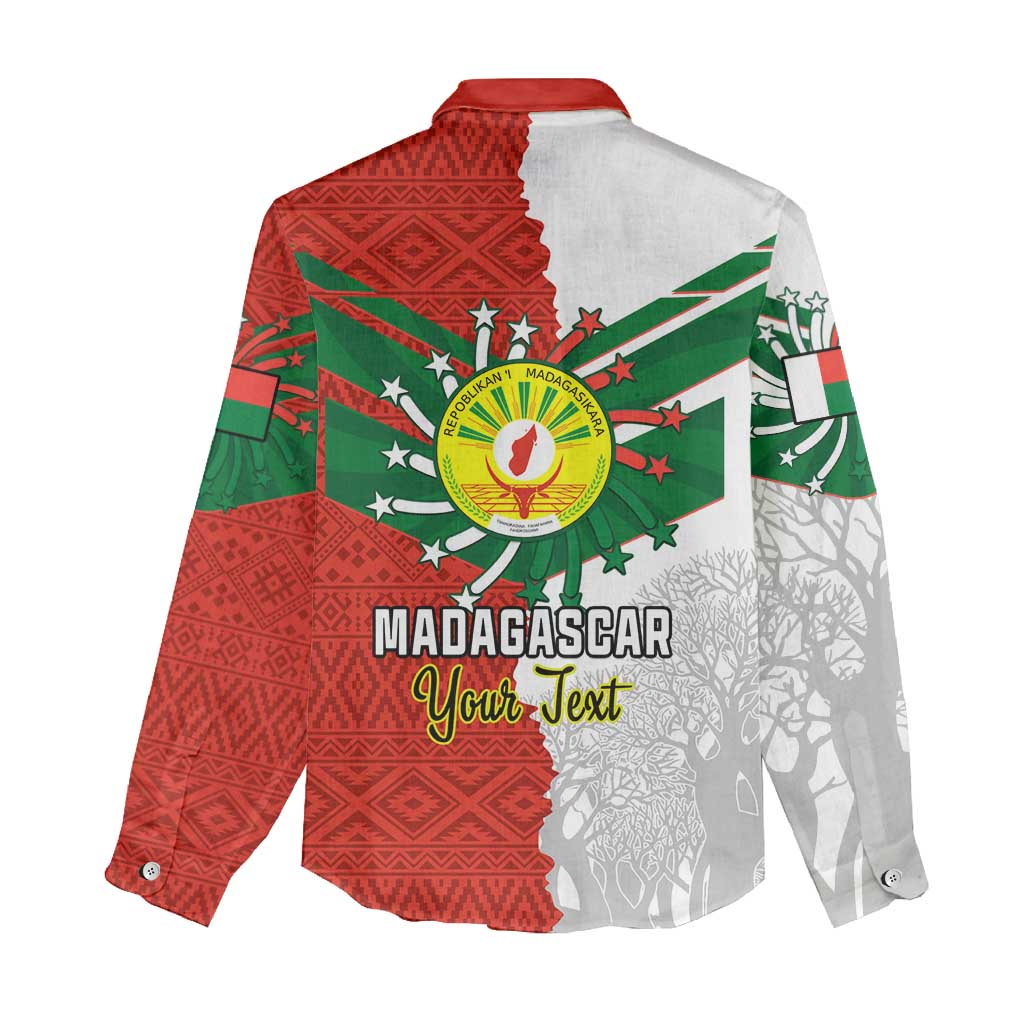 Personalized Madagascar Independence Day Women Casual Shirt - 26 June, Baobab Mix African Pattern LT01