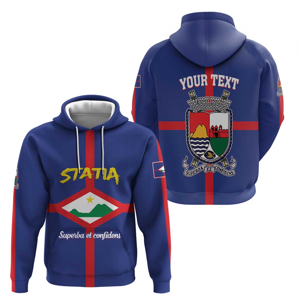 Personalised Statia Hoodie Sint Eustatius Coat Of Arms LT01
