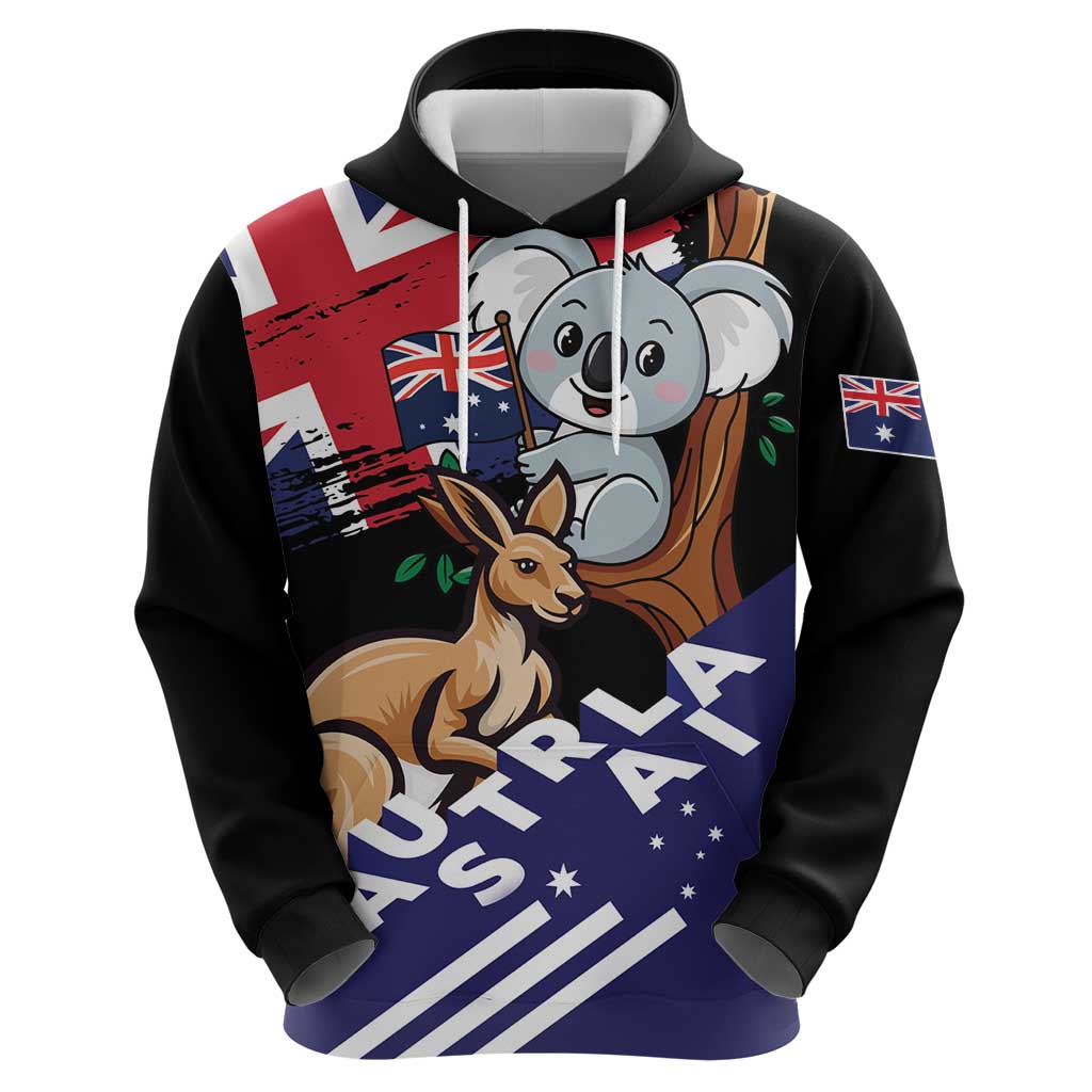 Personalised Australia Kangaroo Koala Together Hoodie Special Edition LT01