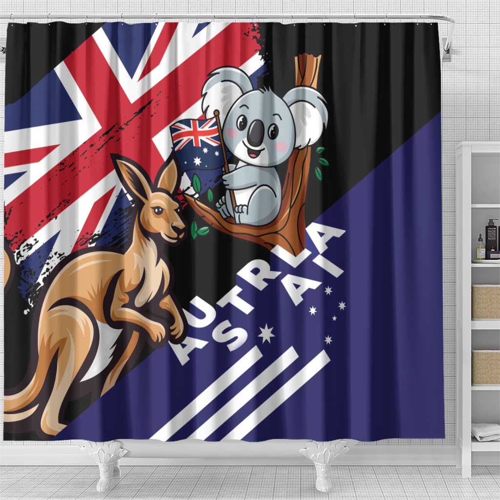 Australia Kangaroo Koala Together Shower Curtain Special Edition LT01