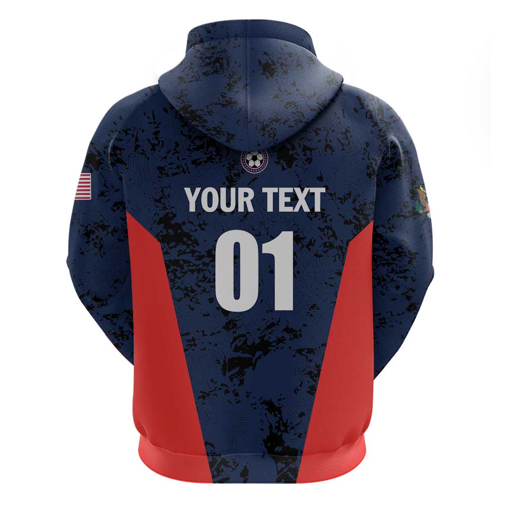 Custom USA Soccer Team Hoodie Born To Win LT01