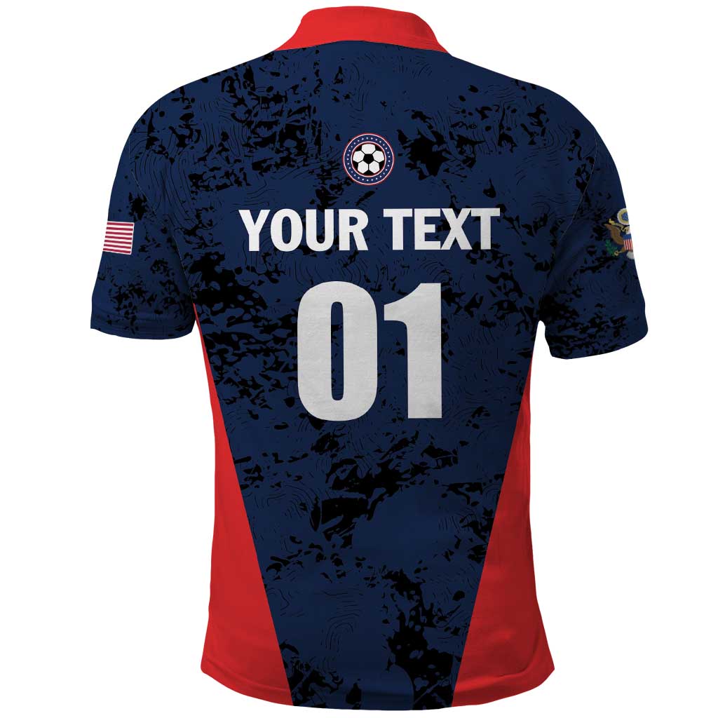 Custom USA Soccer Team Polo Shirt Born To Win LT01