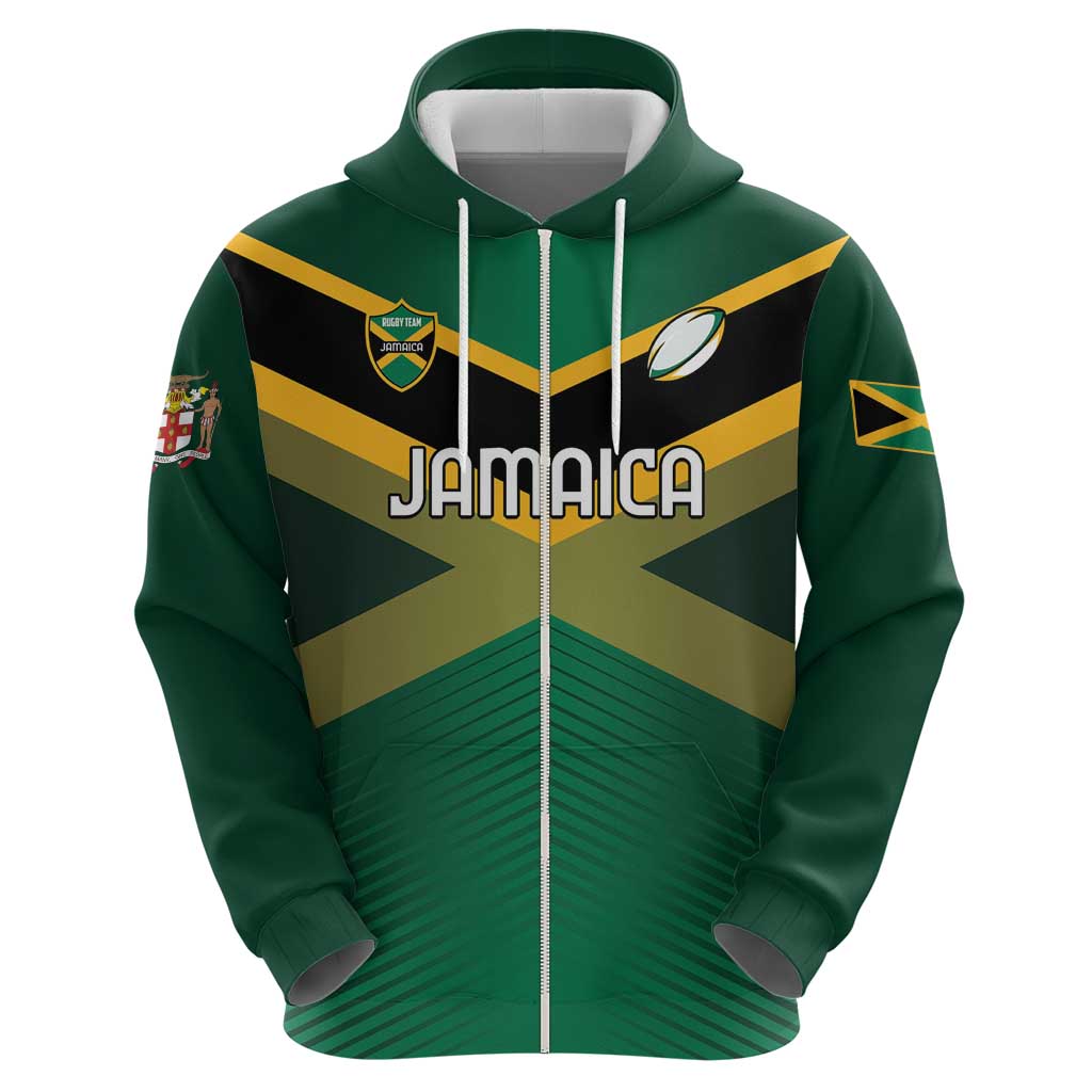 Custom Rugby Jamaica Hoodie Reggae Warriors Go Champions LT01