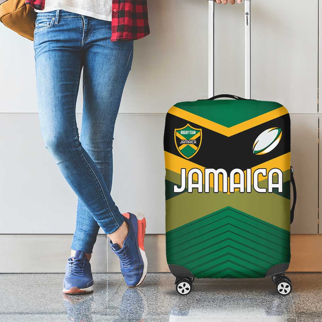 Rugby Jamaica Luggage Cover Reggae Warriors Go Champions LT01