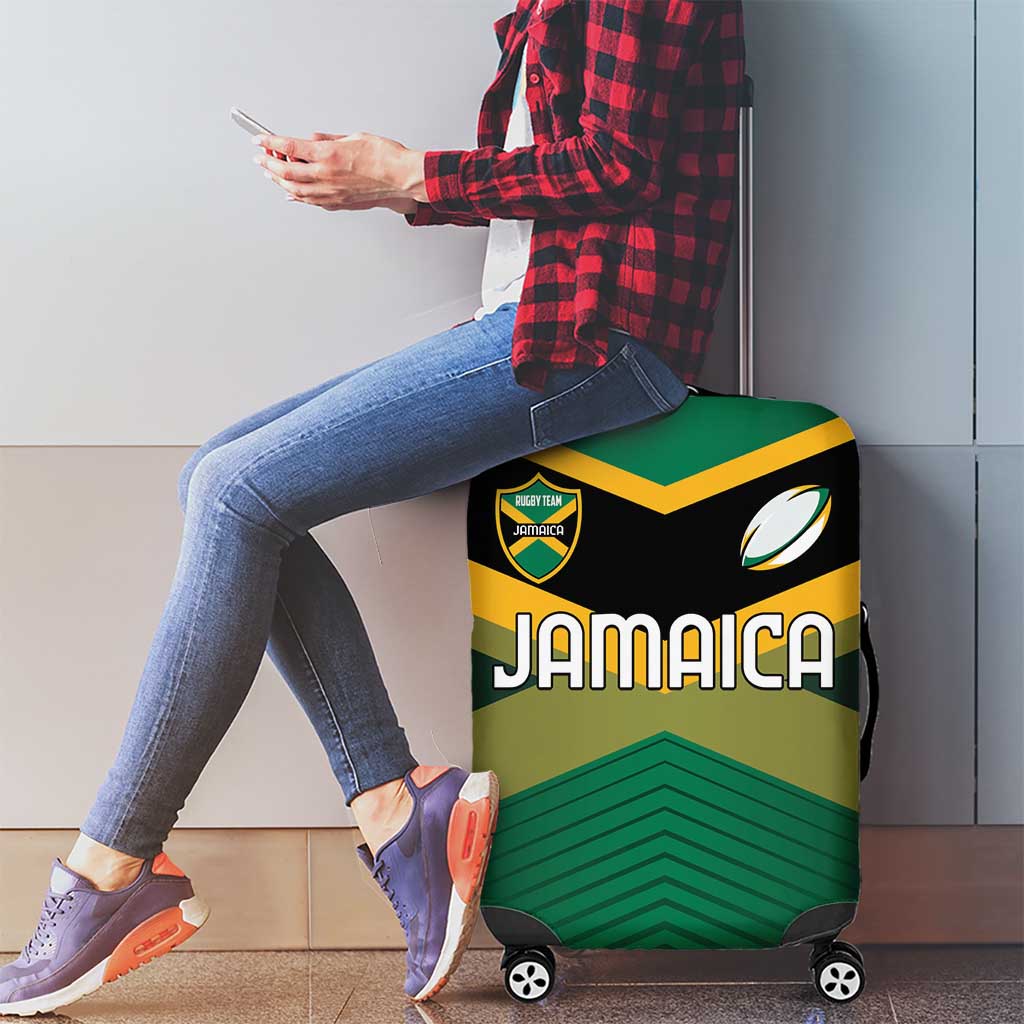Rugby Jamaica Luggage Cover Reggae Warriors Go Champions LT01
