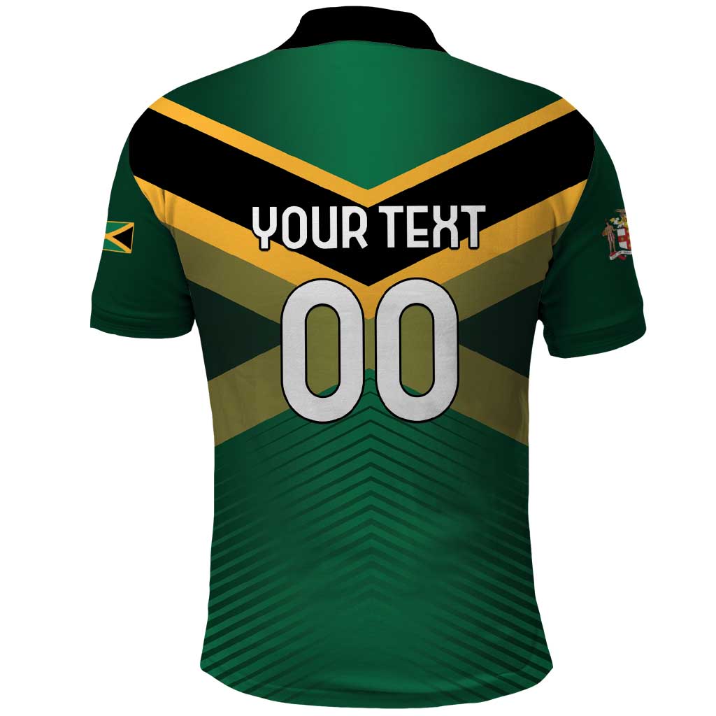 Custom Rugby Jamaica Polo Shirt Reggae Warriors Go Champions LT01