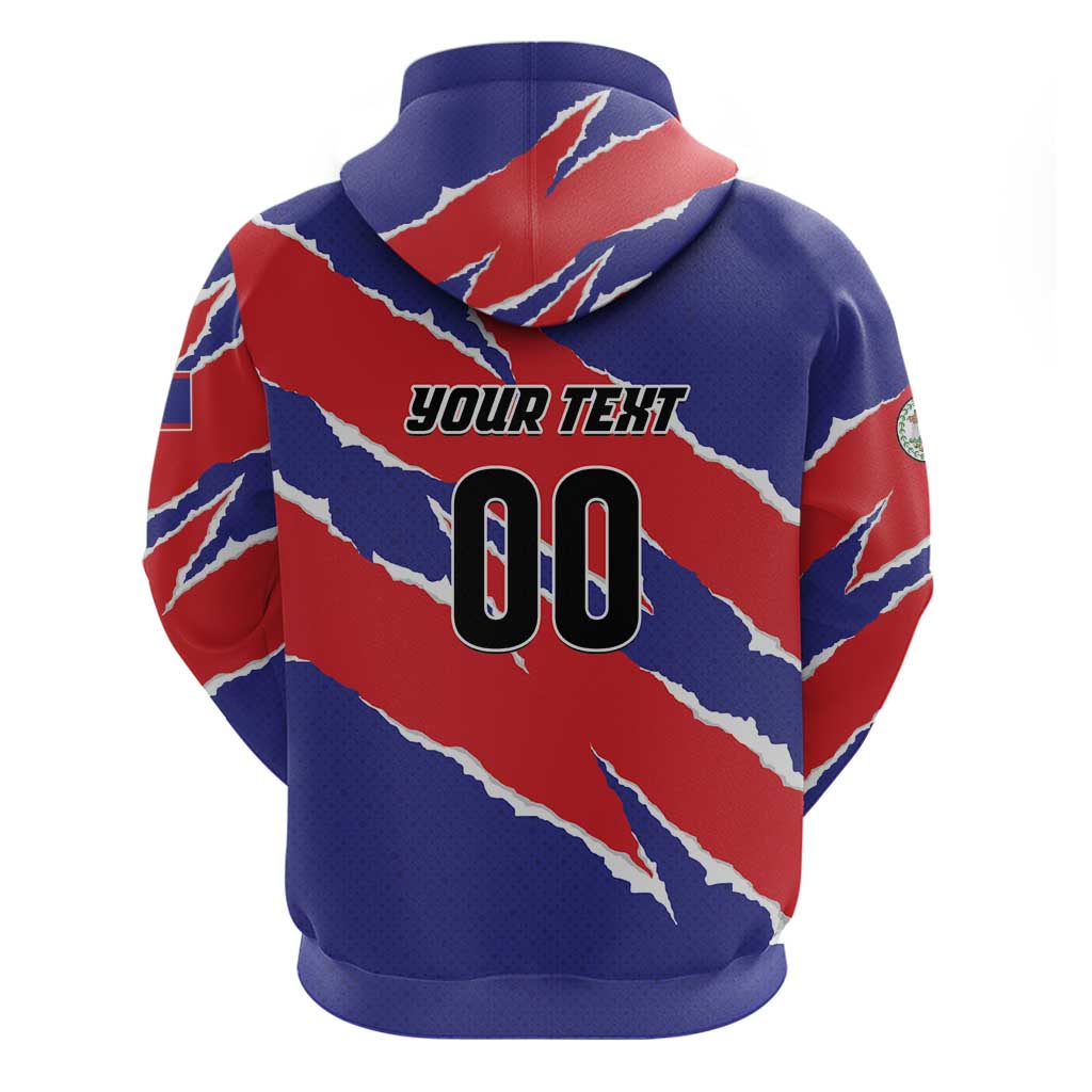 Custom Football Belize Jaguars Hoodie Team Unbelizeables Jaguars LT01