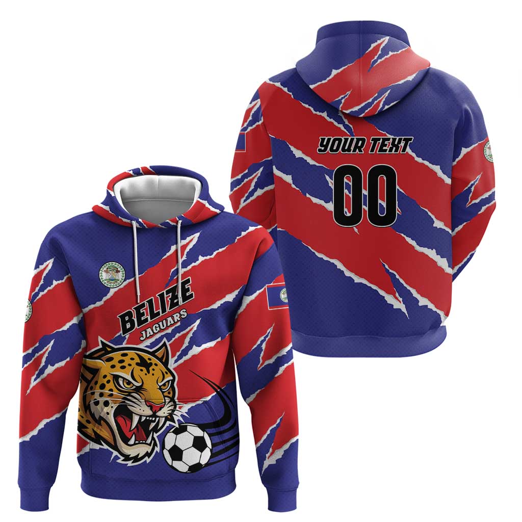 Custom Football Belize Jaguars Hoodie Team Unbelizeables Jaguars LT01