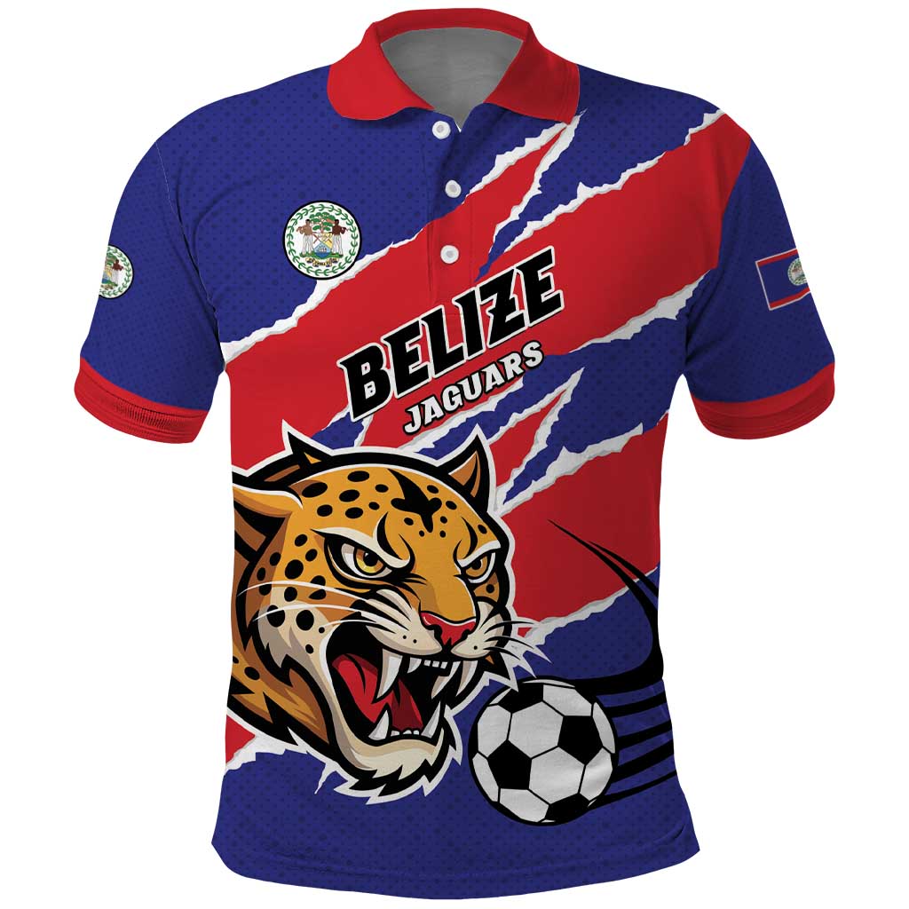 Custom Football Belize Jaguars Polo Shirt Team Unbelizeables Jaguars LT01