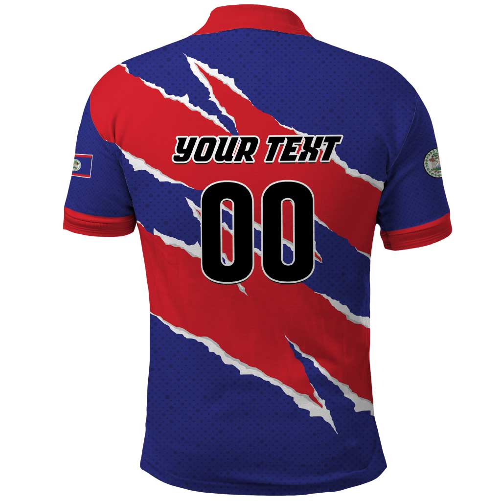 Custom Football Belize Jaguars Polo Shirt Team Unbelizeables Jaguars LT01