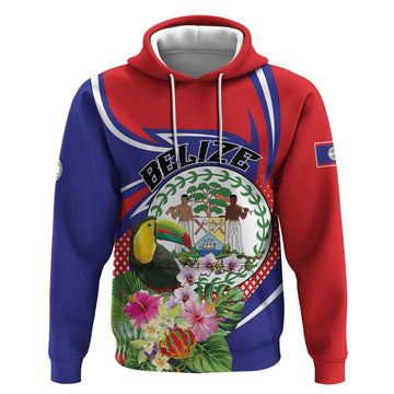 Personalized Belize Toucan Hoodie Sub umbra floreo LT01