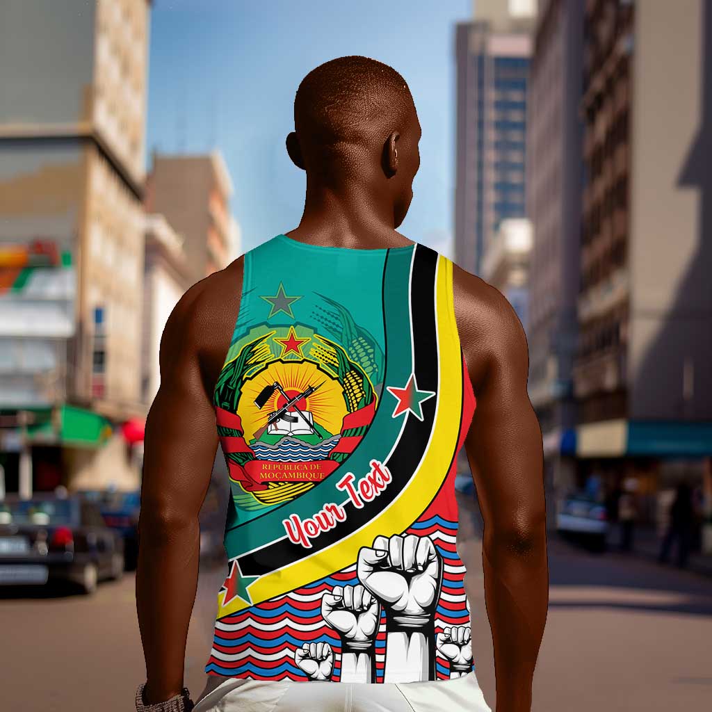 Personalized Mozambique Independence Day Men Tank Top - June 25, Mozambiki Emblem LT01