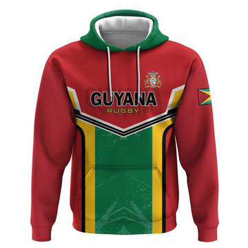 Custom Rugby Guyana Hoodie Guyana Warriors Go Champions LT01