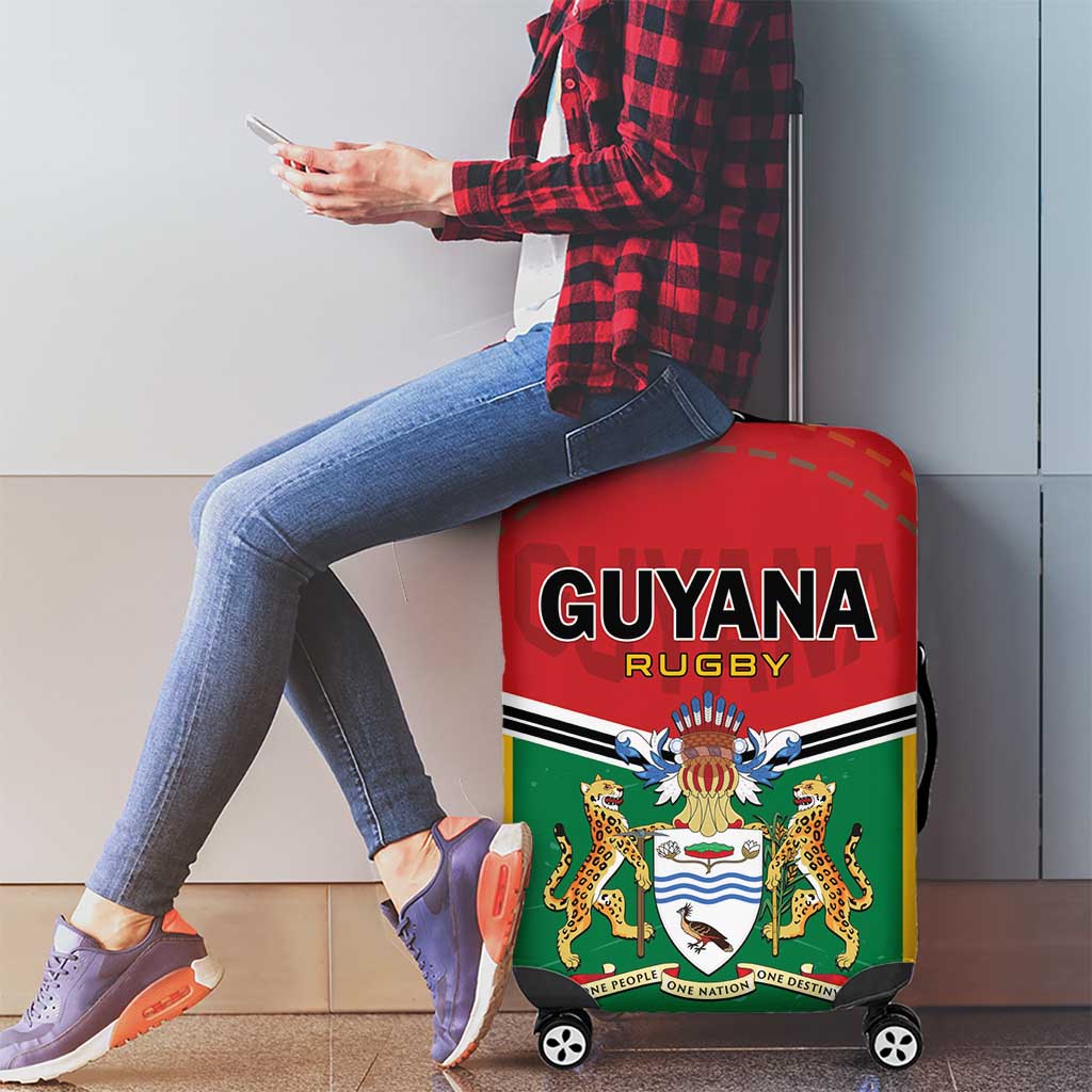 Rugby Guyana Luggage Cover Guyana Warriors Go Champions LT01