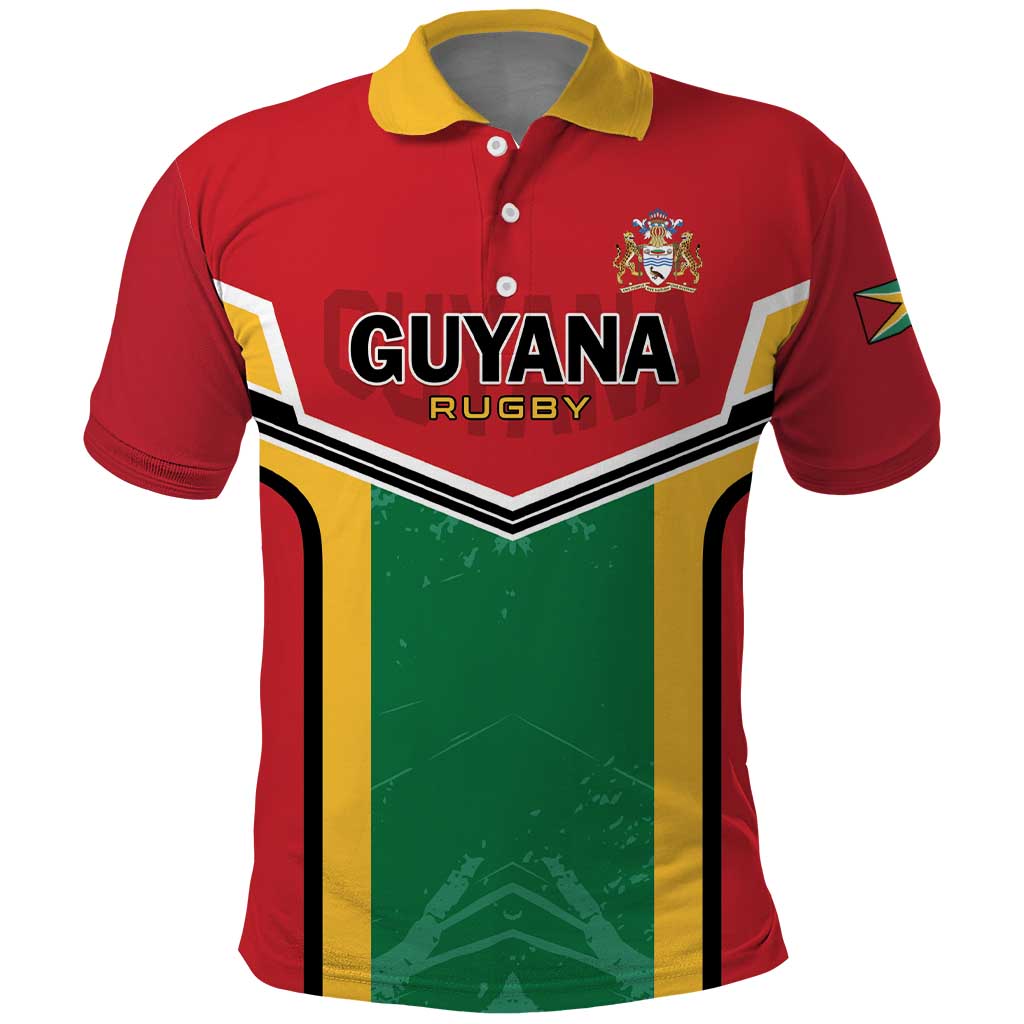 Custom Rugby Guyana Polo Shirt Guyana Warriors Go Champions LT01
