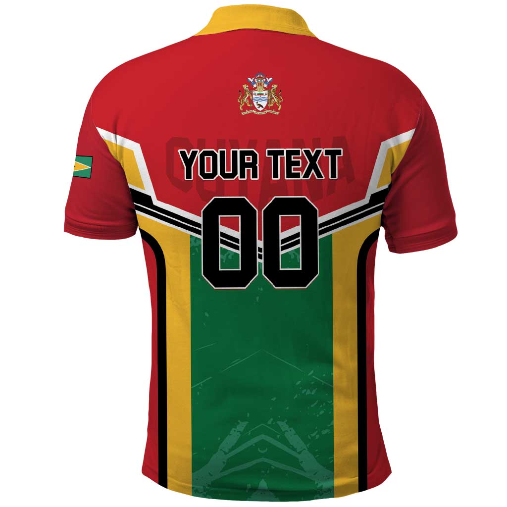 Custom Rugby Guyana Polo Shirt Guyana Warriors Go Champions LT01