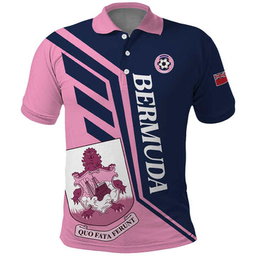 Custom Bermuda Football Polo Shirt Come On Gombey Warriors LT01