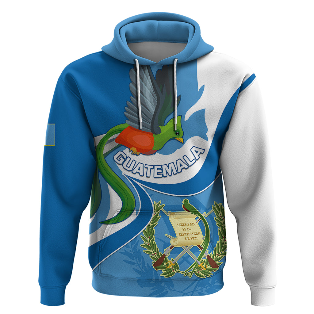 Guatemala Hoodie Guatemalan Quetzal With Coat of Arms LT01