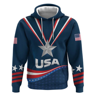 Custom USA Star Medal Hoodie United States of America Champion LT01