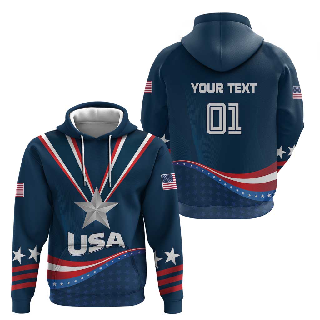 Custom USA Star Medal Hoodie United States of America Champion LT01