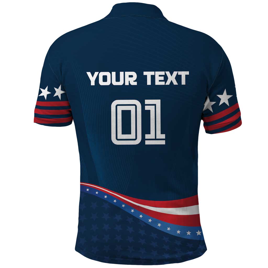Custom USA Star Medal Polo Shirt United States of America Champion LT01