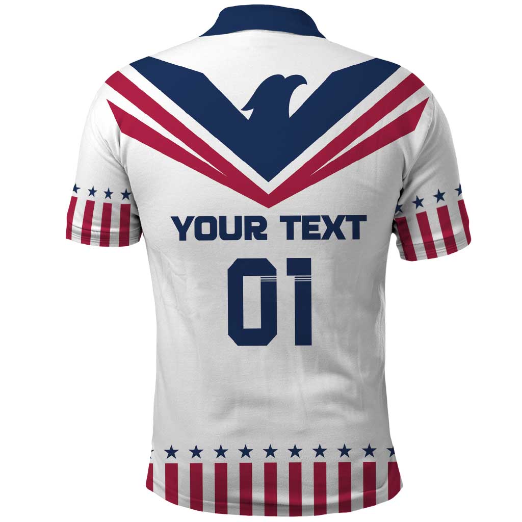 Custom USA 2024 Eiffel Tower Polo Shirt United States Summer Sport LT01