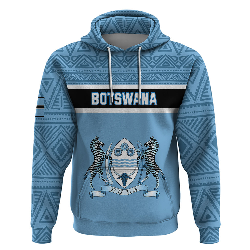 Botswana Hoodie Tswana Pula African Pattern LT01