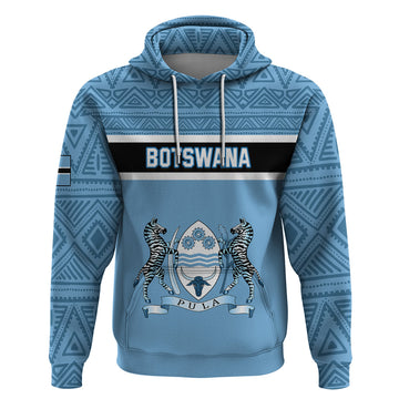 Botswana Hoodie Tswana Pula African Pattern LT01