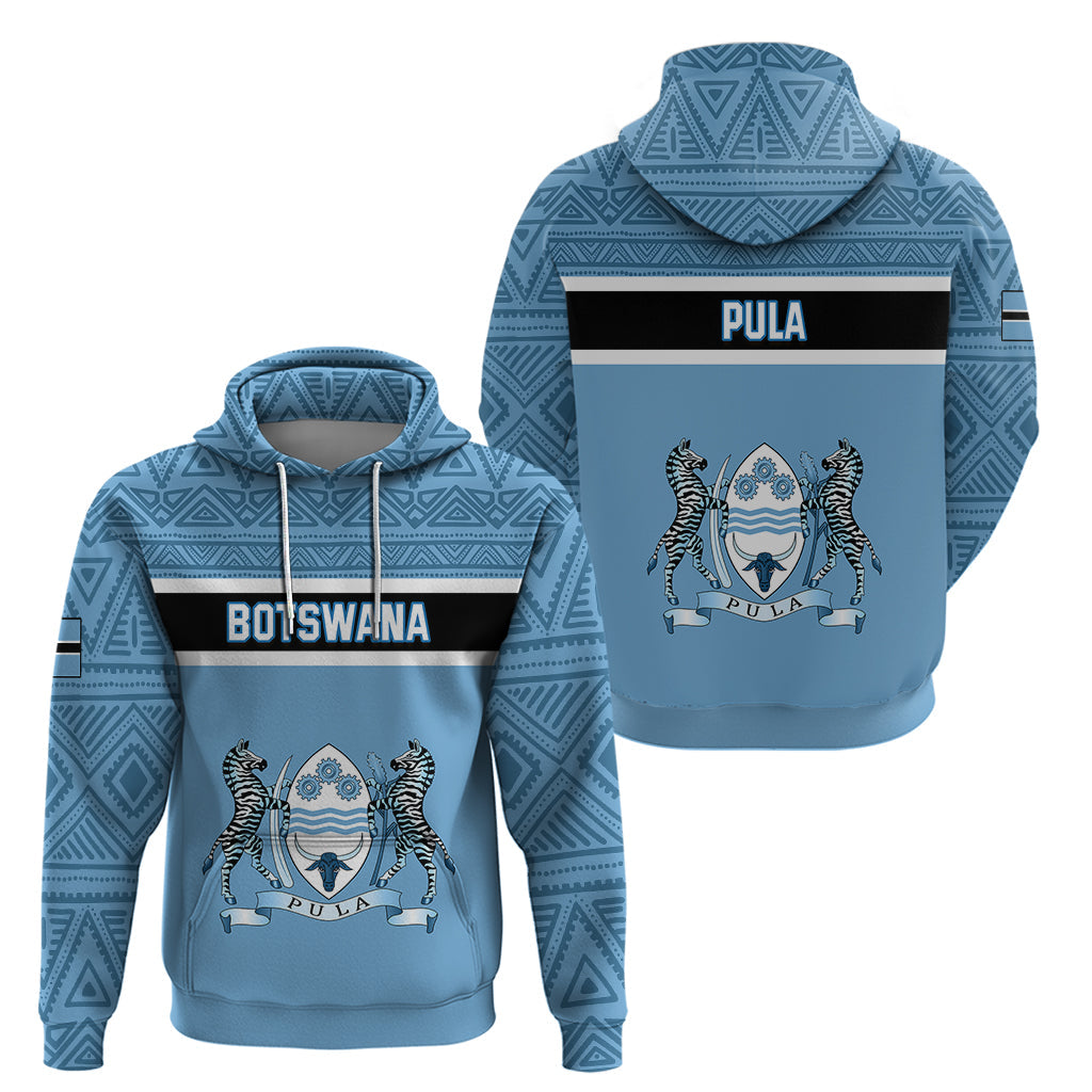 Botswana Hoodie Tswana Pula African Pattern LT01