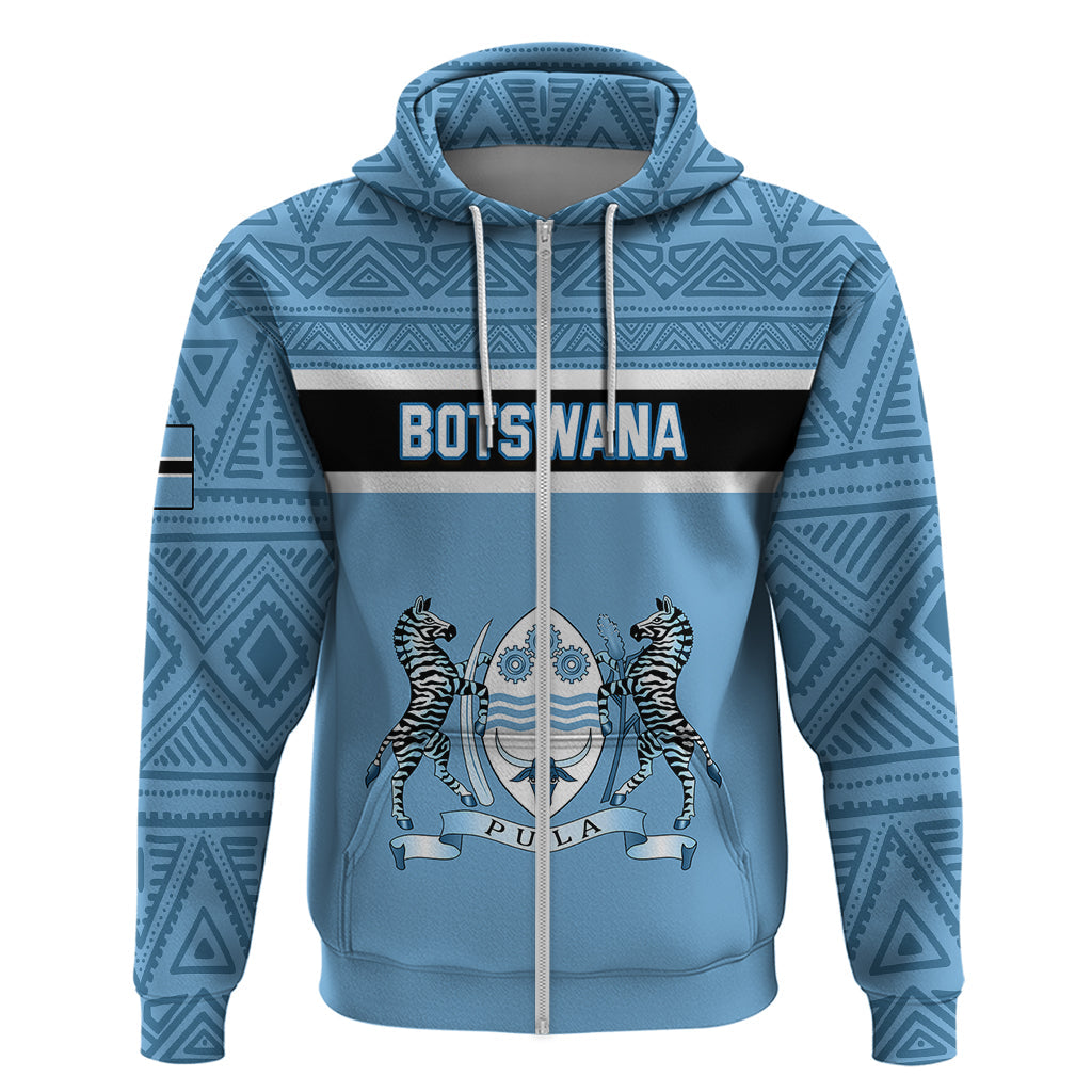 Botswana Hoodie Tswana Pula African Pattern LT01