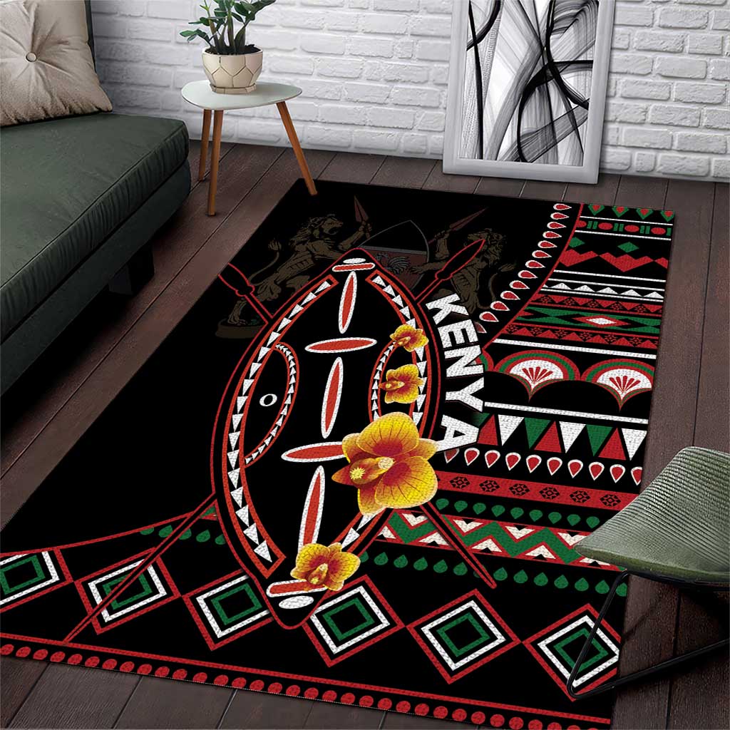 Kenya Area Rug Jamhuri Day, Kenya Shield LT01